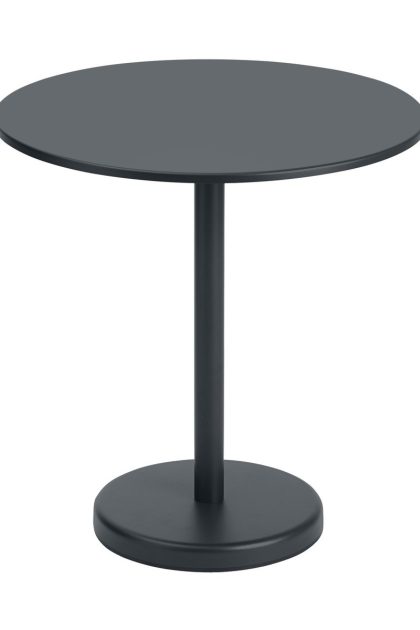 Muuto linear steel bord Ø70 cm black