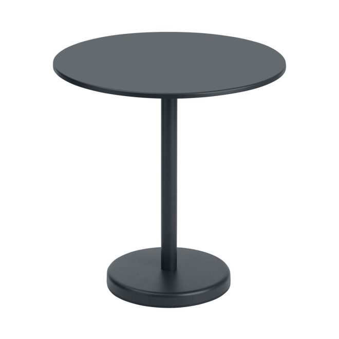 Muuto linear steel bord Ø70 cm black