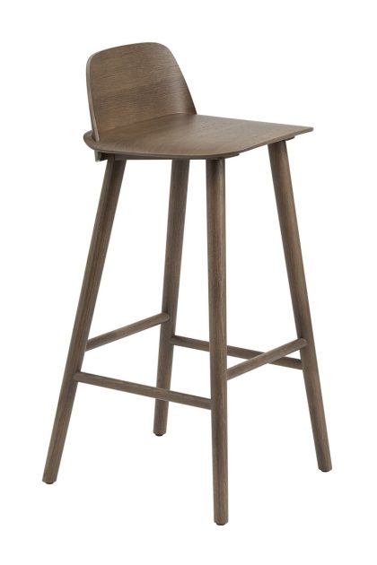 Muuto nerd barstol 75 cm stained dark brown