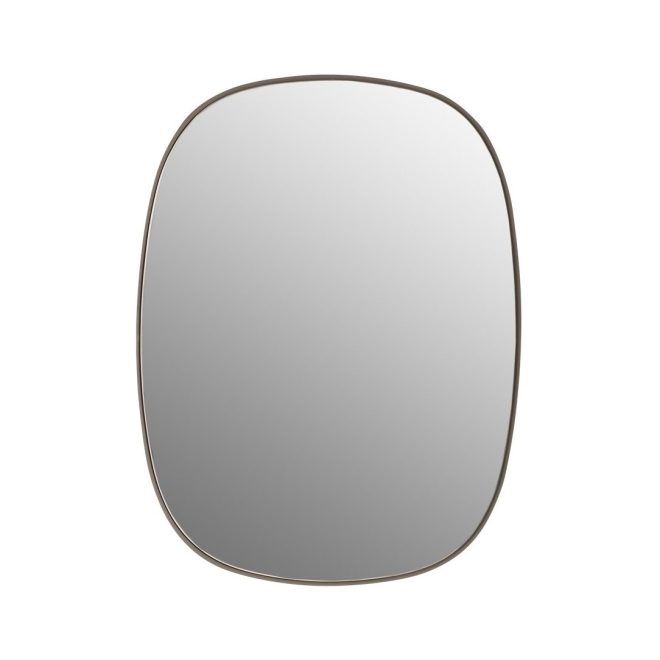 Muuto framed spegel liten taupe-clear