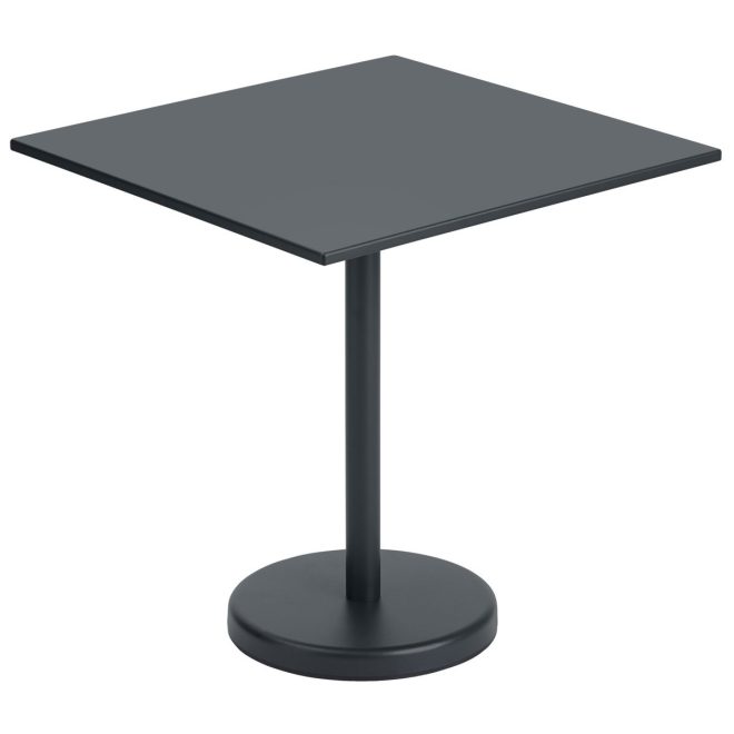 Muuto linear steel bord 70x70 cm black