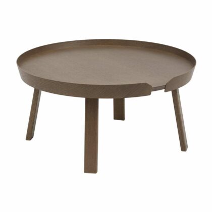 Muuto around soffbord large stained dark brown