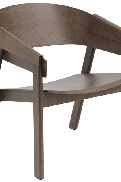 Muuto cover lounge chair stained dark brown