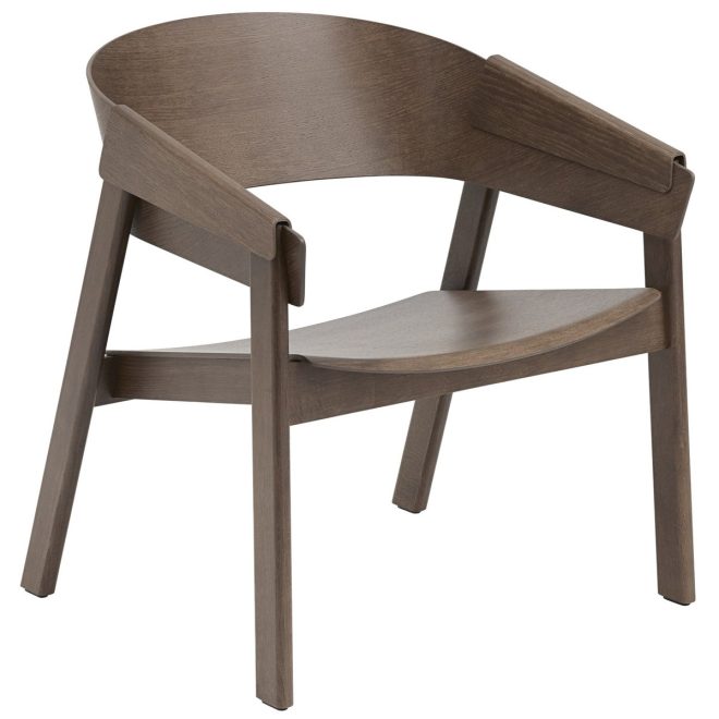 Muuto cover lounge chair stained dark brown
