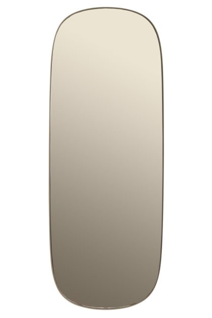Muuto framed spegel stor taupe-taupe