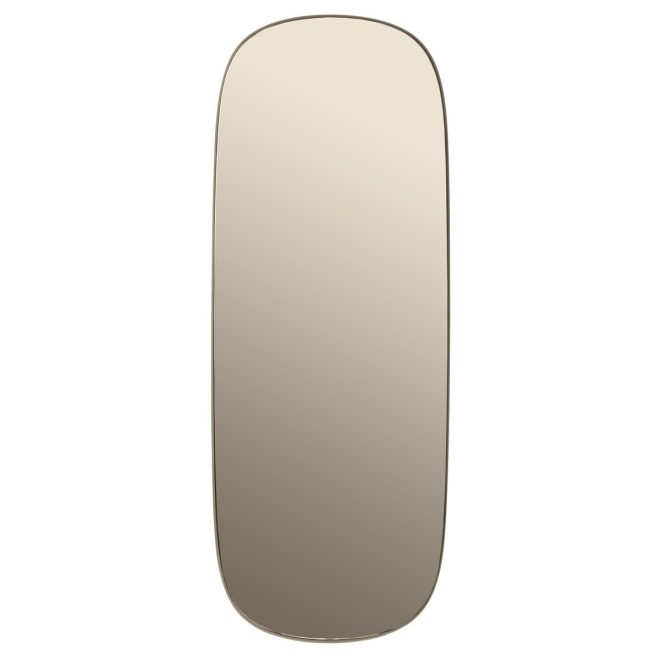 Muuto framed spegel stor taupe-taupe