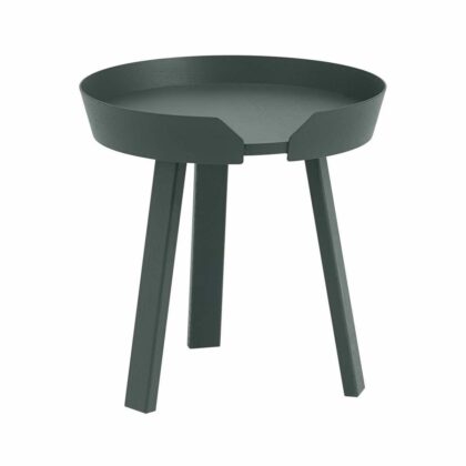 Muuto around sidobord small dark green