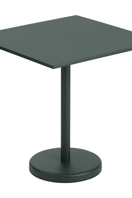 Muuto linear steel bord 70x70 cm dark green
