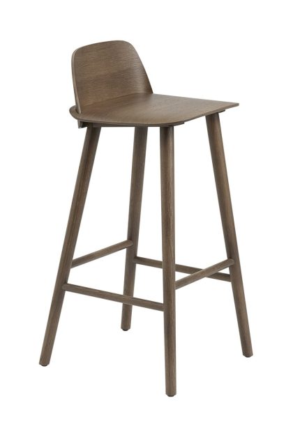 Muuto nerd counter stol 65 cm stained dark brown