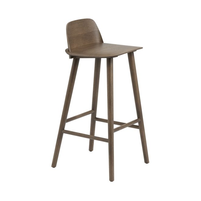 Muuto nerd counter stol 65 cm stained dark brown