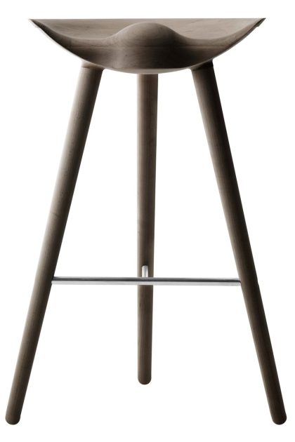 Audo copenhagen ml42 barstol 77 cm brunoljad ek-stål