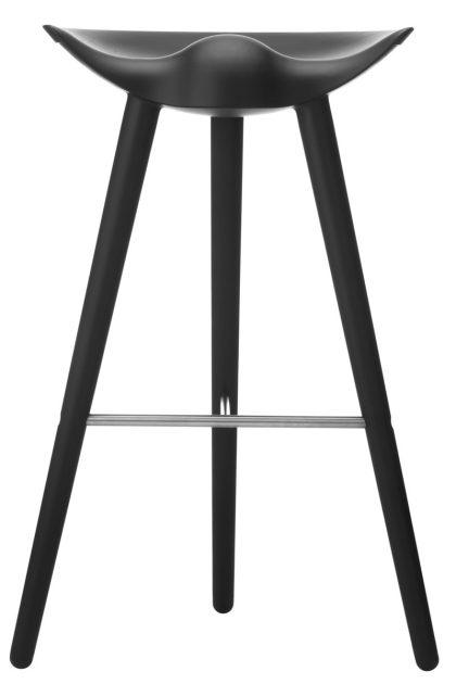 Audo copenhagen ml42 barstol 77 cm svartbetsad bok-stål