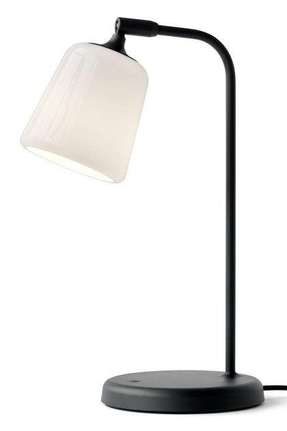 New works material bordslampa white opal glass