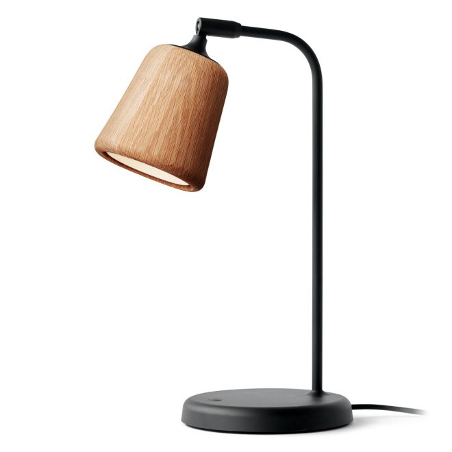 New works material bordslampa natural oak