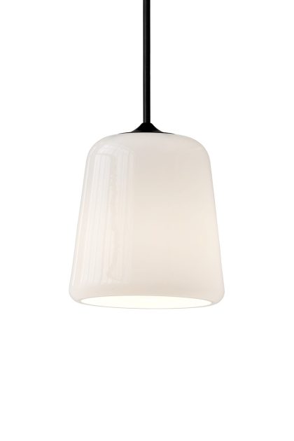 New works material pendel white opal glass