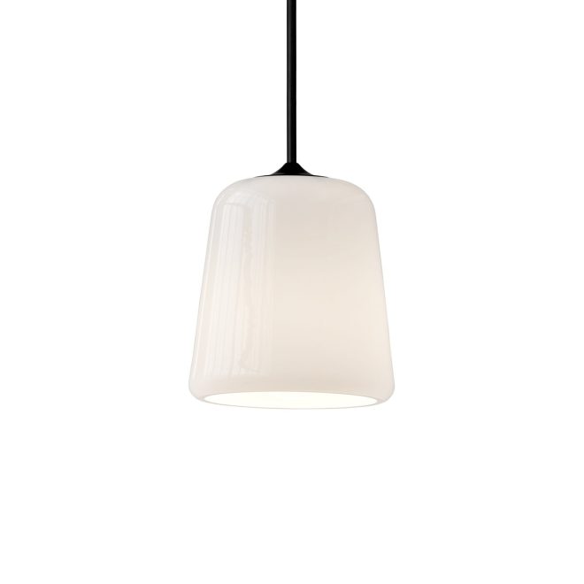 New works material pendel white opal glass