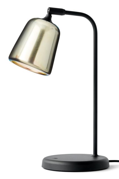New works material bordslampa yellow steel