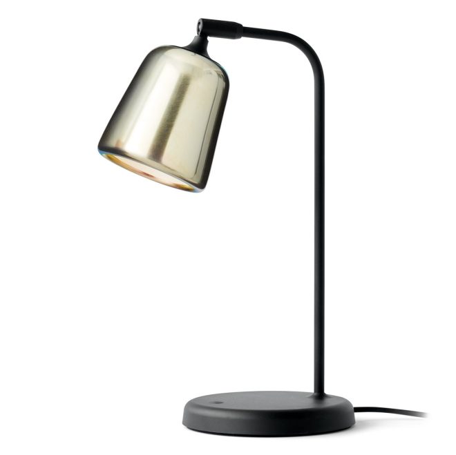 New works material bordslampa yellow steel