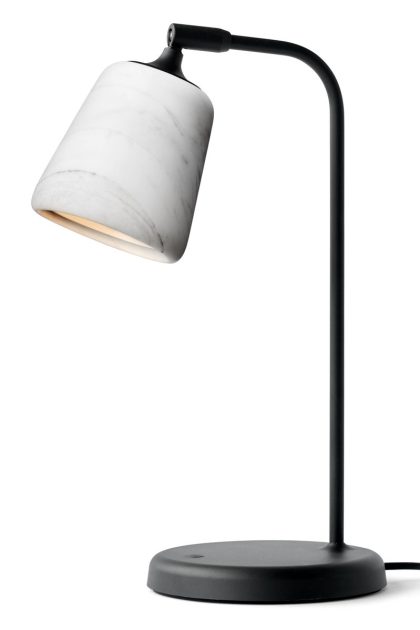 New works material bordslampa white marble