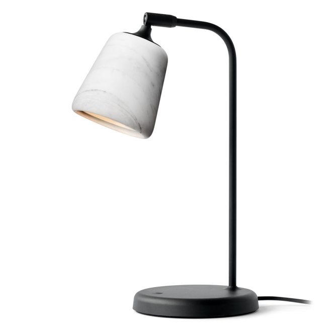 New works material bordslampa white marble