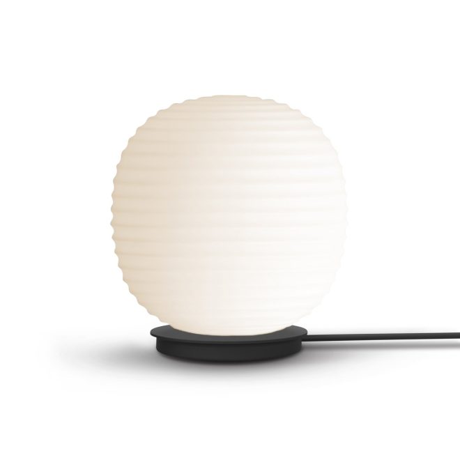 New works lantern globe bordslampa small frosted white opal glass