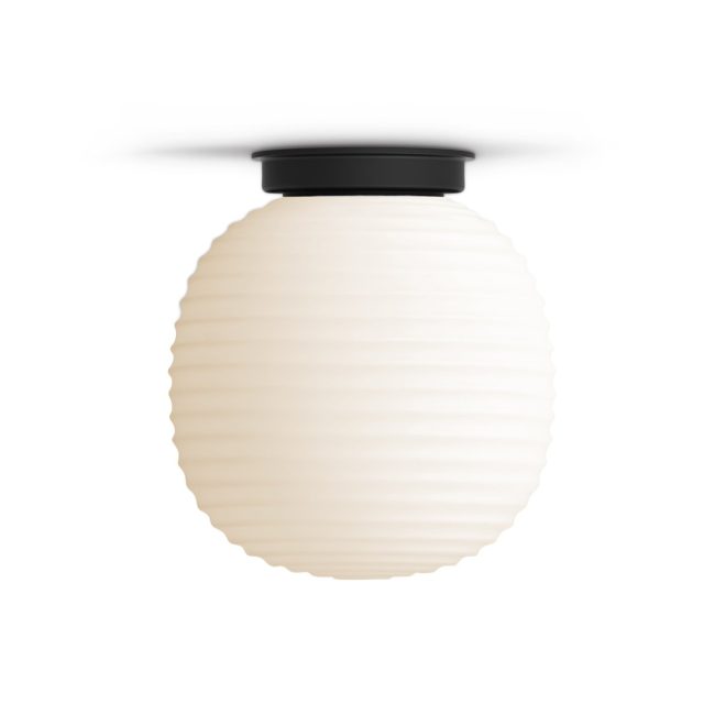 New works lantern taklampa small frosted white opal glass