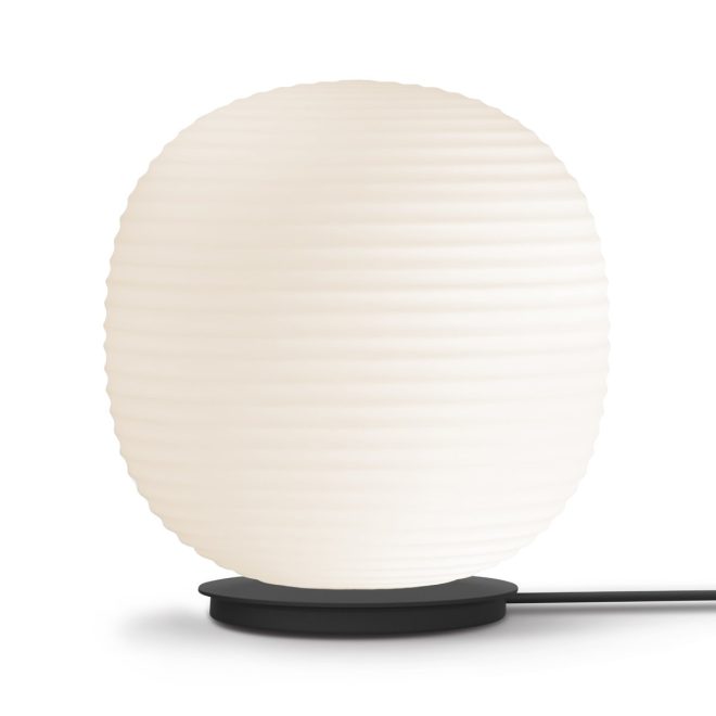 New works lantern globe golvlampa large frosted white opal glass