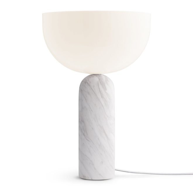 New works kizu bordslampa large 45 cm white marble