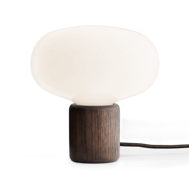 New works karl-johan bordslampa smoked oak-white opal glass