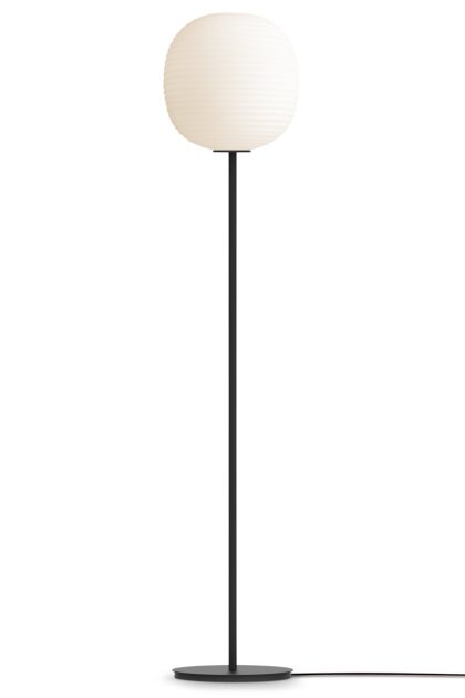 New works lantern golvlampa medium frosted white opal glass