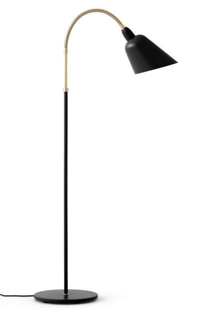 &tradition bellevue aj7 golvlampa svart-mässing