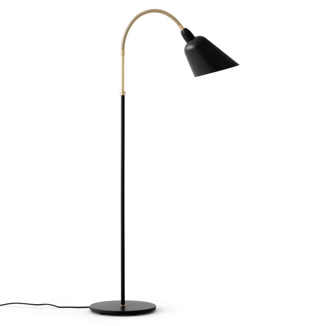 &tradition bellevue aj7 golvlampa svart-mässing