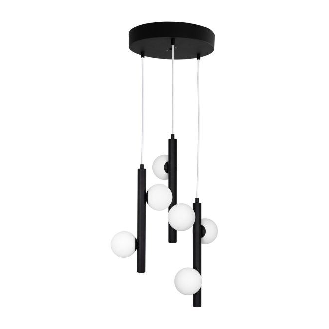 Globen lighting pearl 3 pendel svart