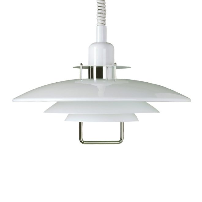 Belid primus ii pendel Ø43 cm vit-krom