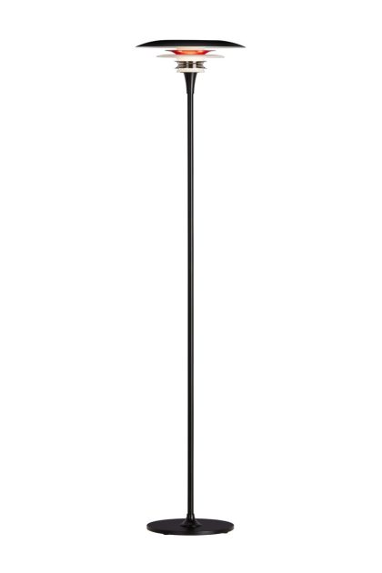 Belid diablo golvlampa Ø30 cm mattsvart-blankröd