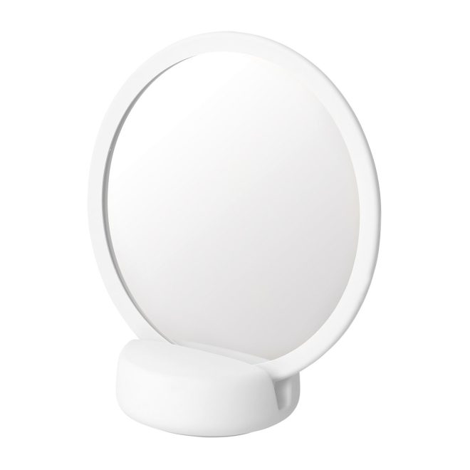 Blomus sono vanity bordsspegel Ø17 cm vit