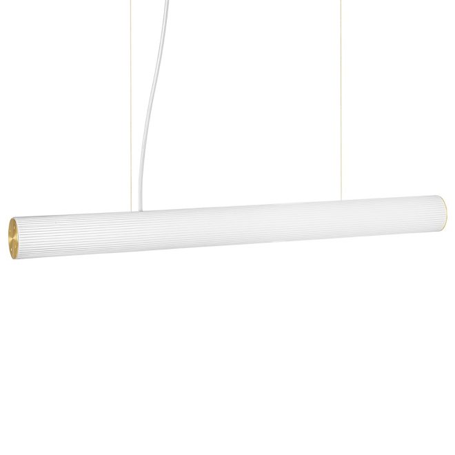 Ferm living vuelta pendel 100 cm vit-mässing