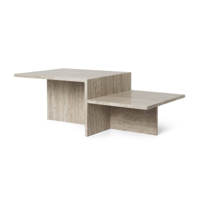Ferm living distinct soffbord travertin