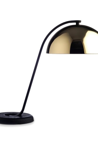 Hay cloche bordslampa polished brass