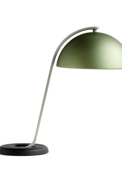 Hay cloche bordslampa mint green anodised