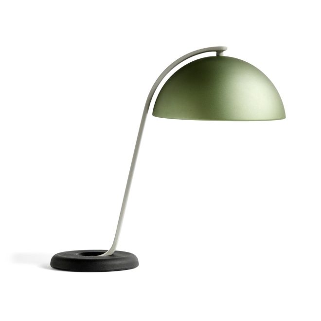 Hay cloche bordslampa mint green anodised