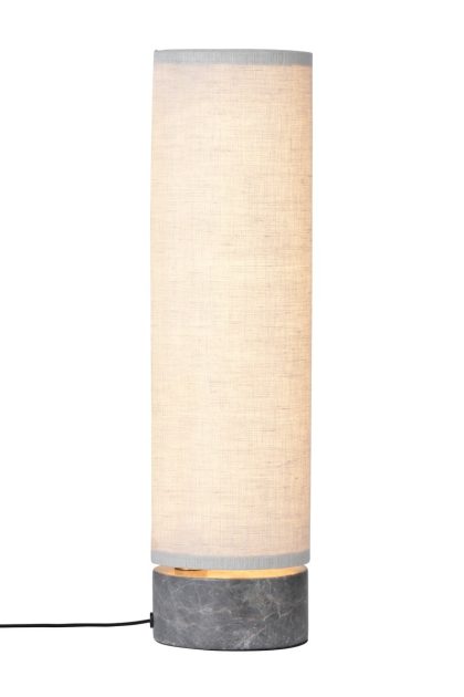 Gubi unbound bordslampa kanvas-grå marmor