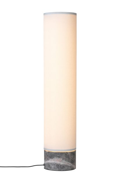 Gubi unbound golvlampa 80 cm vit-grå marmor