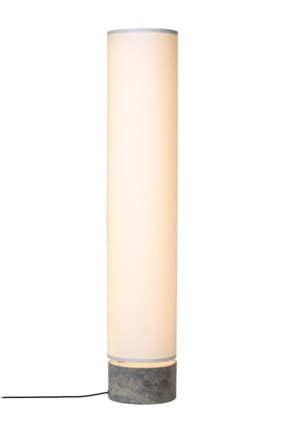 Gubi unbound golvlampa 120 cm vit-grå marmor