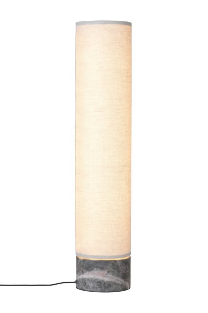 Gubi unbound golvlampa 80 cm kanvas-grå marmor
