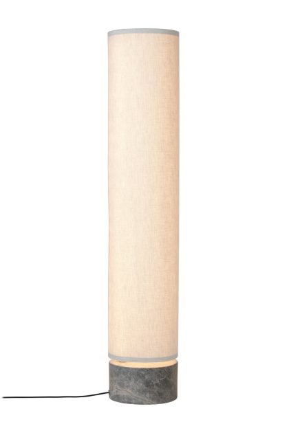 Gubi unbound golvlampa 120 cm kanvas-grå marmor