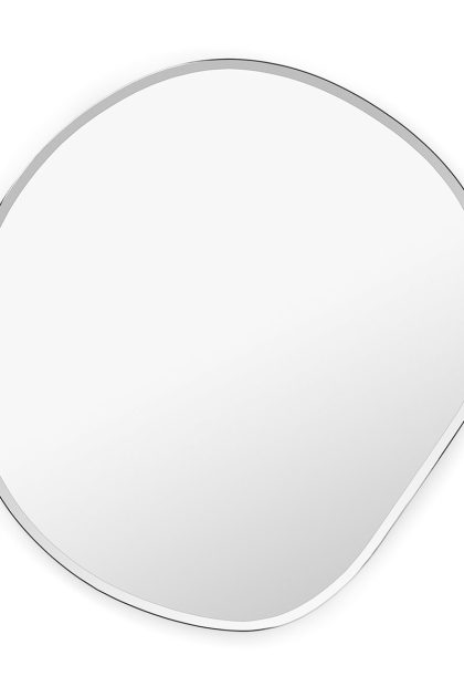 Ferm living pond spegel small dark chrome