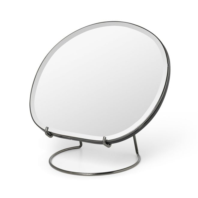 Ferm living pond bordsspegel dark chrome