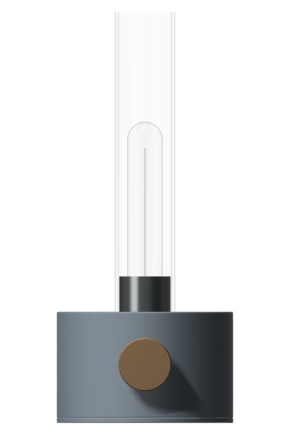 Herstal harbor bordslampa large mattblå