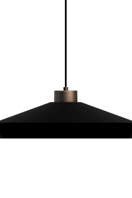 Herstal edge pendel large mattsvart-brons